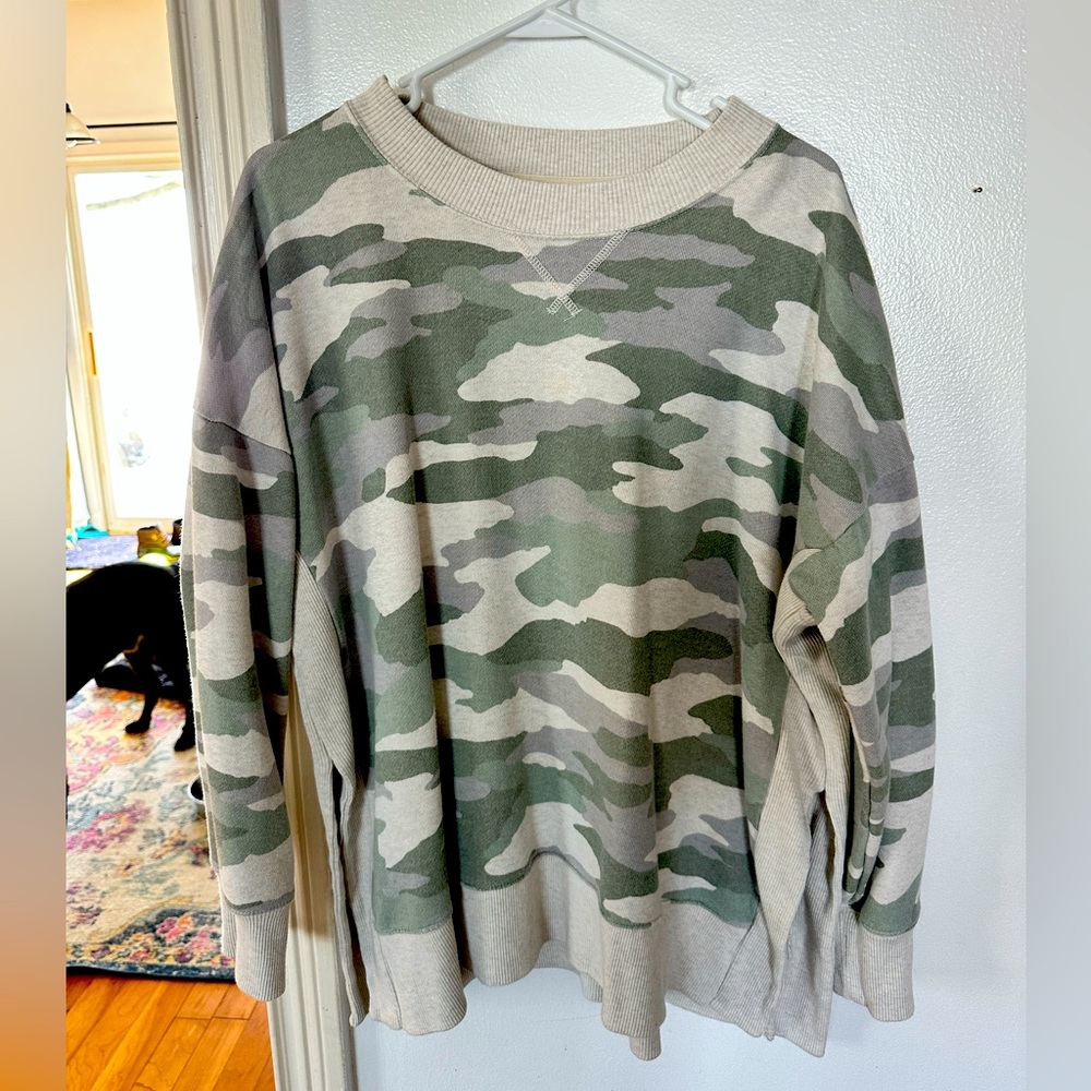Aerie Camo Crewneck